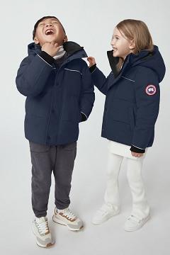 Chamarras Canada Goose Niños Outlet - Snowy Owl Abrigos Azul Oscuro Marino FL2531479